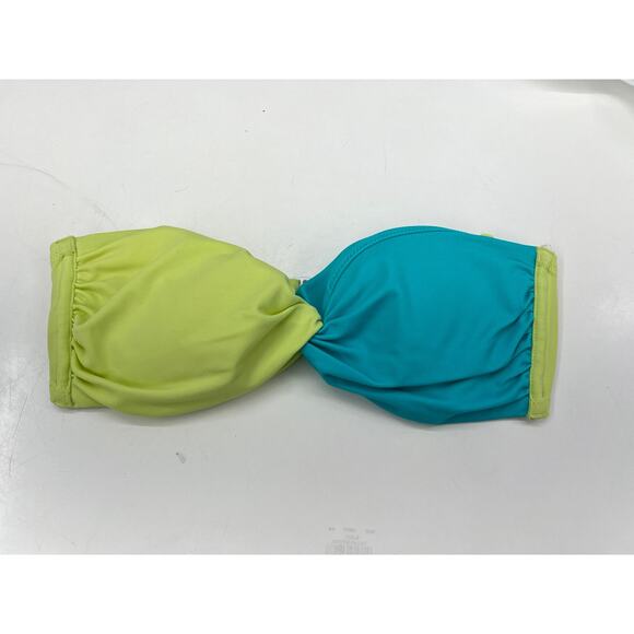 Womens Colorblock Bandeau Swimsuit Bikini Top Size Unknown - Picture 1 of 10